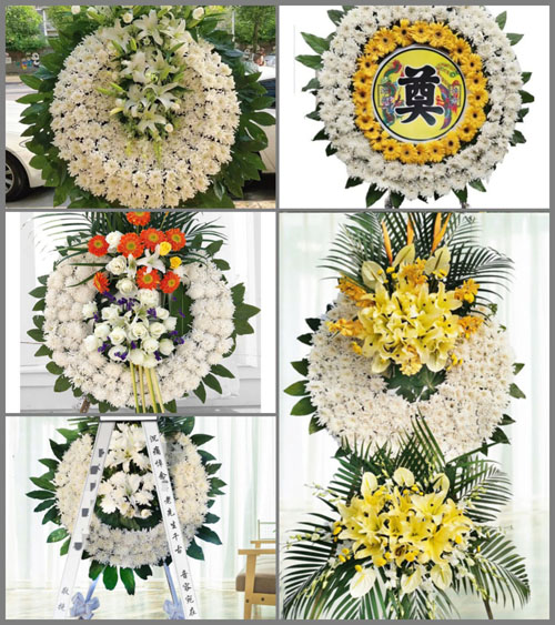 四川成都邛崃市道佐乡砖桥村花圈速递