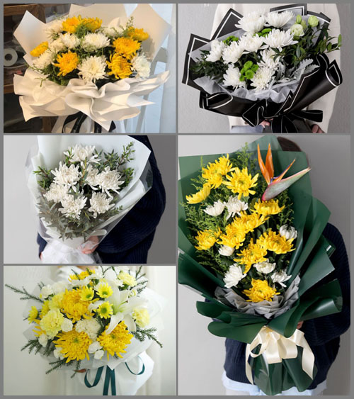 四川成都邛崃市道佐乡砖桥村白事花束代送
